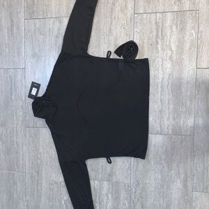 Long sleeve turtle neck shirt with matching belt